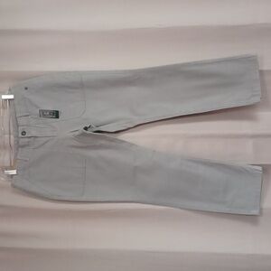 L.L.Bean Gray Essential Utility Slim Leg Mid Rise Pants New With Tags Womens 8P